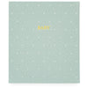 Sugar Paper Mist Green Swiss Dot Baby Book