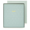 Sugar Paper Mist Green Swiss Dot Baby Book