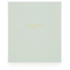 Sugar Paper Mist Green Swiss Dot Baby Book