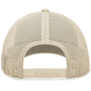 Pacific Headwear Beige/Teal/Beige Low-Pro Trucker Cap