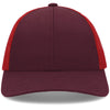 Pacific Headwear Maroon/Red/Maroon Low-Pro Trucker Cap