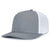 Pacific Headwear Heather Grey/White/Heather GreyContrast Stitch Trucker Pacflex Snapback Cap