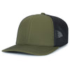 Pacific Headwear Moss/Lt Charcoal/MossContrast Stitch Trucker Pacflex Snapback Cap