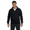 Hanes Men's Black 7.8 oz. EcoSmart 50/50 Full-Zip Hood