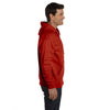 Hanes Men's Deep Red 7.8 oz. EcoSmart 50/50 Full-Zip Hood