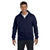 Hanes Men's Navy 7.8 oz. EcoSmart 50/50 Full-Zip Hood