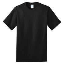 Port & Company Men's Jet Black Ring Spun Cotton Tee