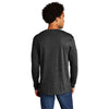 Port & Company Men's Black Heather Tri-Blend Long Sleeve Tee