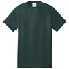 Port & Company Men's Dark Green Cotton Tee