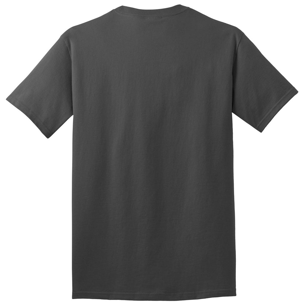 Port & Company Men's Charcoal Core Cotton DTG Tee