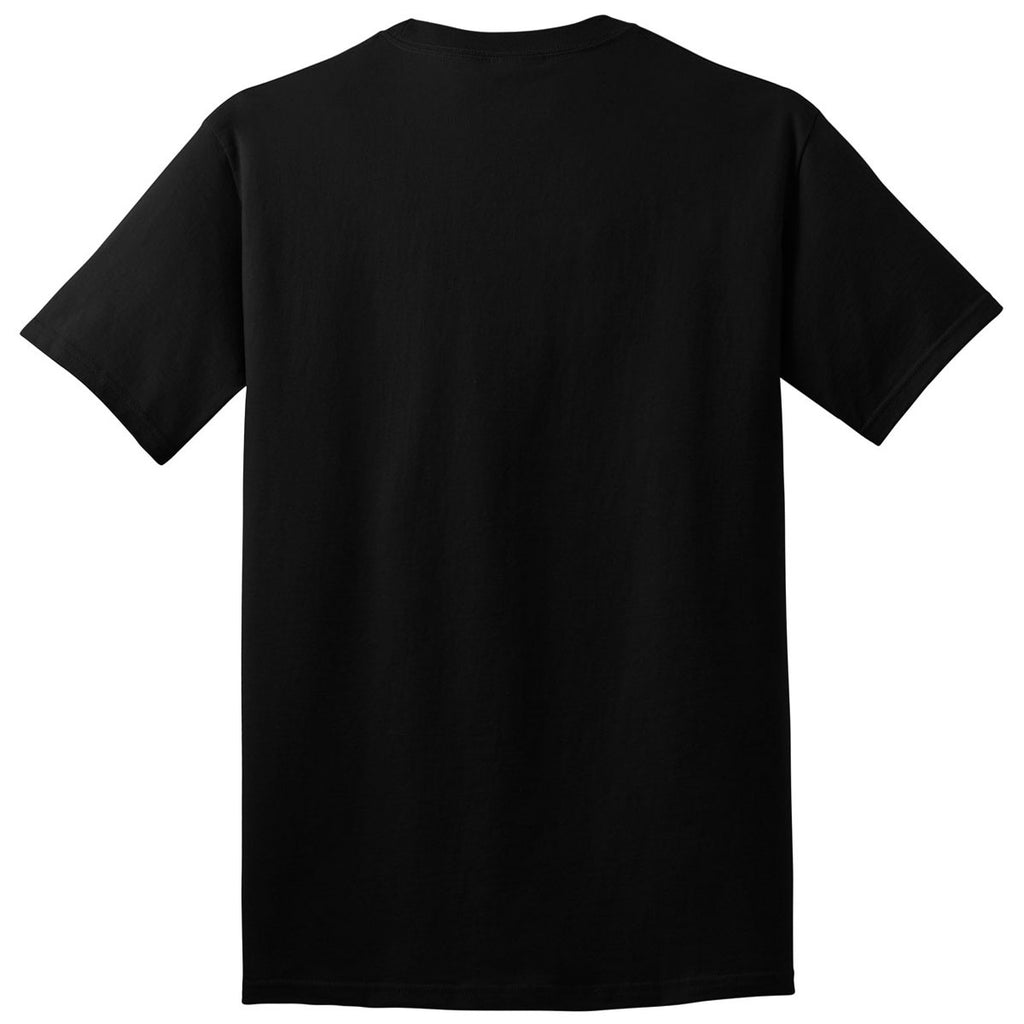 Port & Company Men's Jet Black Core Cotton DTG Tee