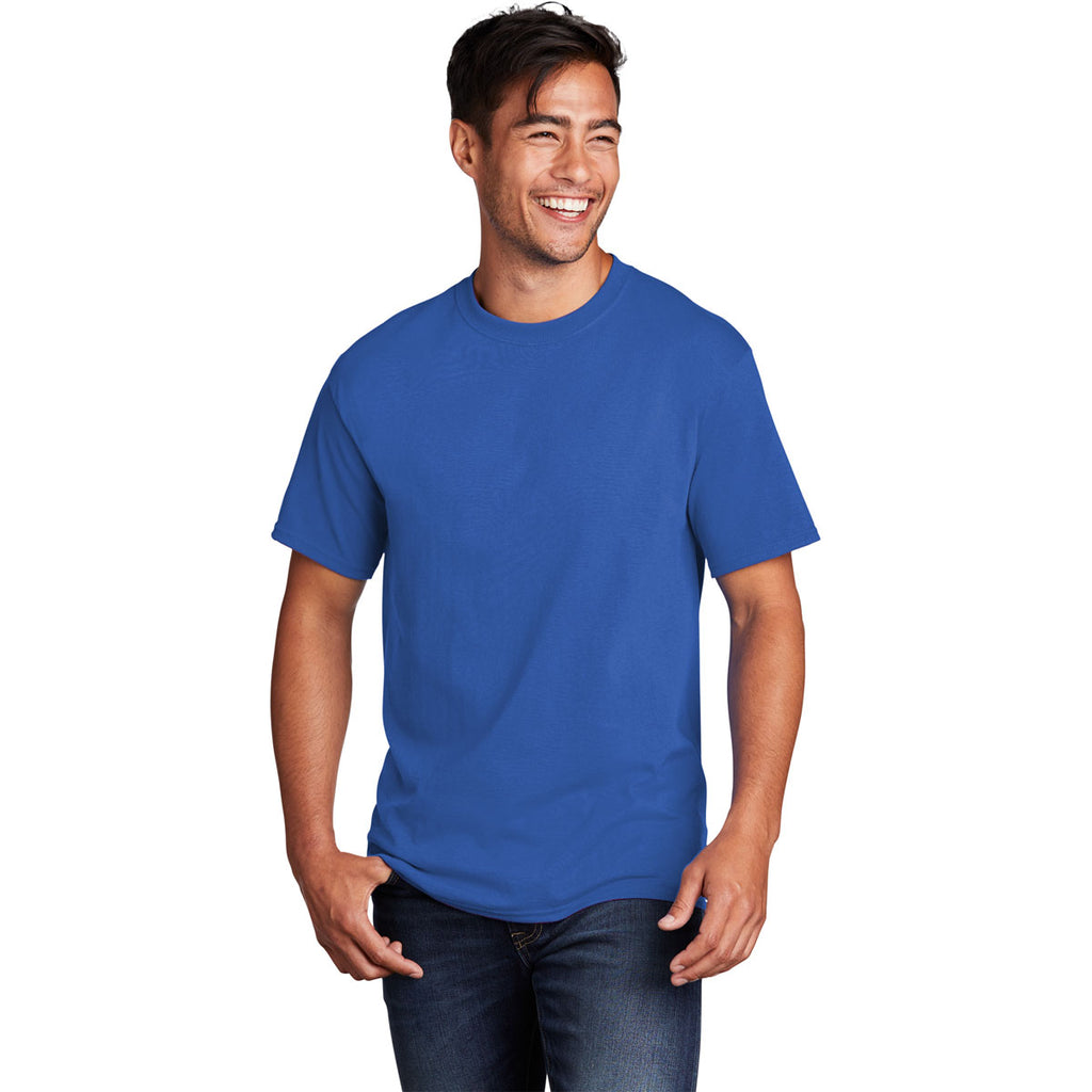 Port & Company Men's Royal Core Cotton DTG Tee