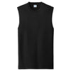 Port & Company Men's Jet Black Core Cotton Sleeveless Tee