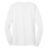 Port & Company Men's White Tall Long Sleeve Core Blend Tee