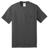 Port & Company Men's Charcoal Core Blend Pocket Tee