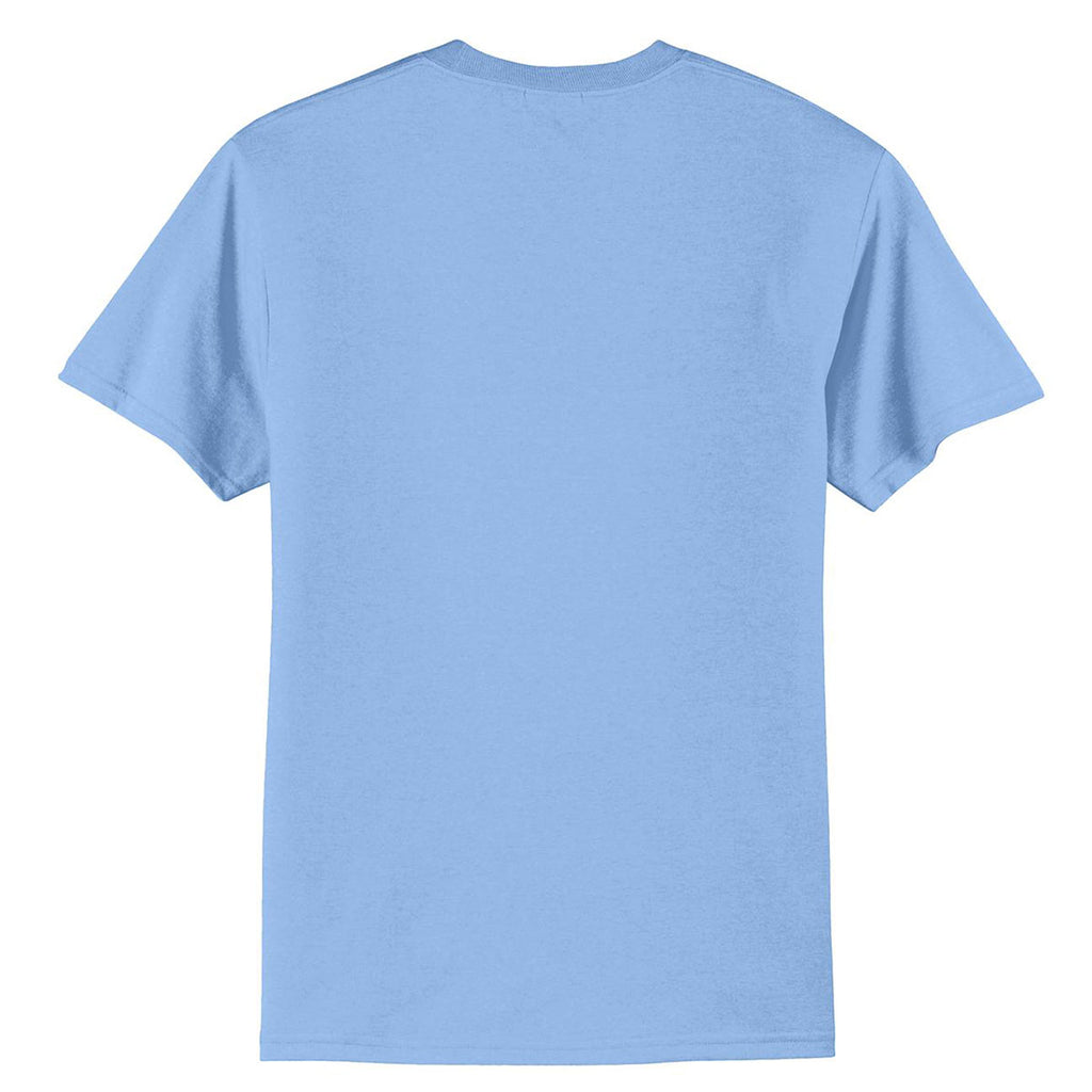 Port & Company Men's Light Blue Tall Core Blend Tee