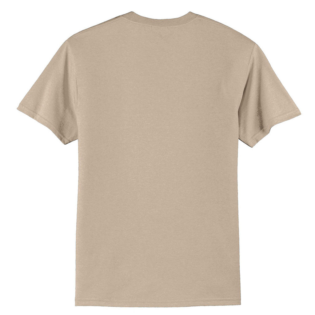 Port & Company Men's Desert Sand Core Blend Tee