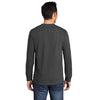 Port & Company Men's Charcoal Long Sleeve Essential Pocket Tee