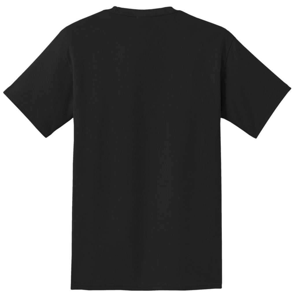 Port & Company Men's Jet Black Essential Pocket Tee