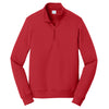 Port & Company Men's Bright Red Fan Favorite Fleece 1/4-Zip Pullover Sweatshirt