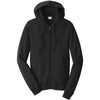 Port & Company Men's Jet Black Fan Favorite Fleece Full-Zip Hooded Sweatshirt