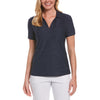 Perry Ellis Women's Crown Blue Space Dye Polo