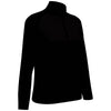 Perry Ellis Women's Black Heather 1/4 Zip Pullover