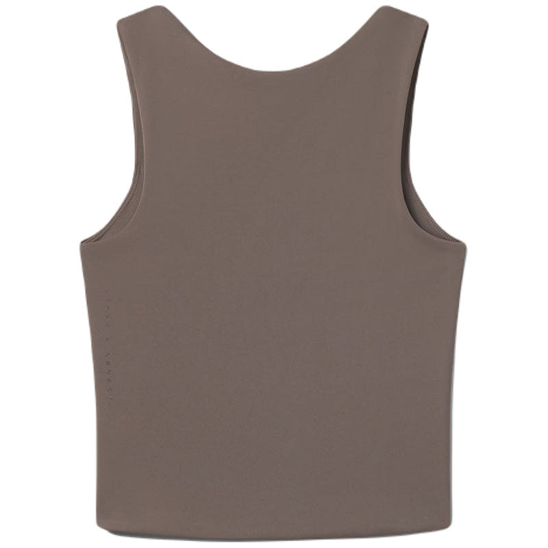 UNRL Women's Dark Taupe Performa Fitted Tank