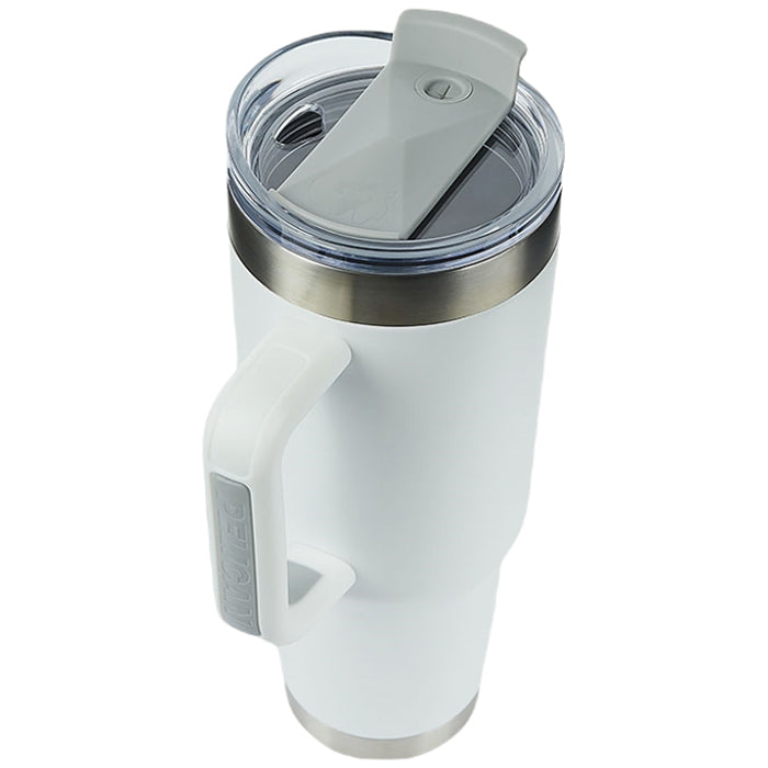 Pelican White Porter 40 oz. Recycled Double Wall Stainless Steel Travel Tumbler