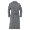 Port Authority Deep Smoke Plush Microfleece Shawl Collar Robe