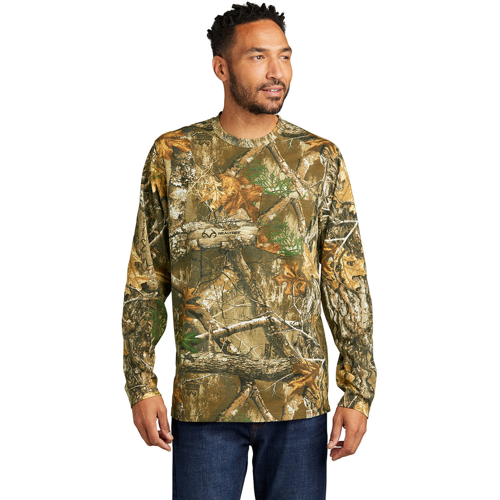 Russell Outdoors Men's Realtree Edge Realtree Long Sleeve Pocket Tee