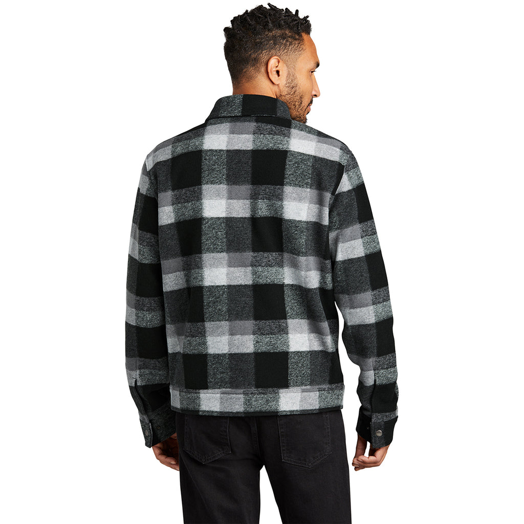 Russell Outdoors Men's Deep Black Plaid Basin Jacket