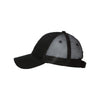 Valucap Black/Black Sandwich Trucker Cap