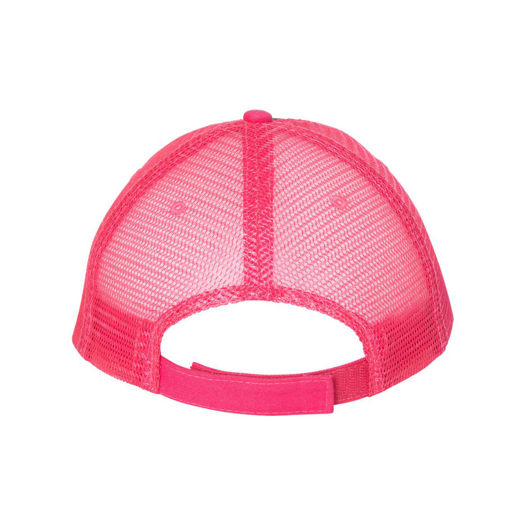 Valucap Charcoal/Neon Pink Sandwich Trucker Cap