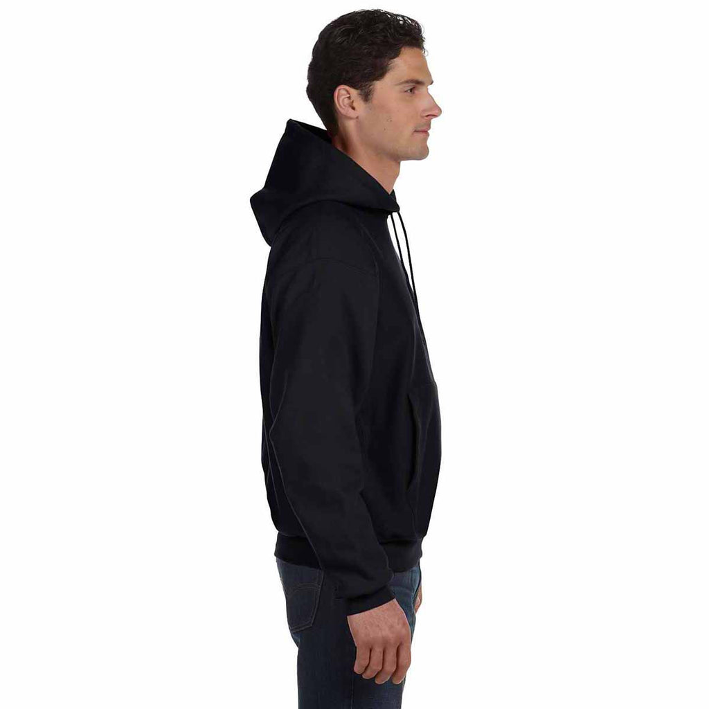 Champion Men's Black Reverse Weave 12-Ounce Pullover Hood