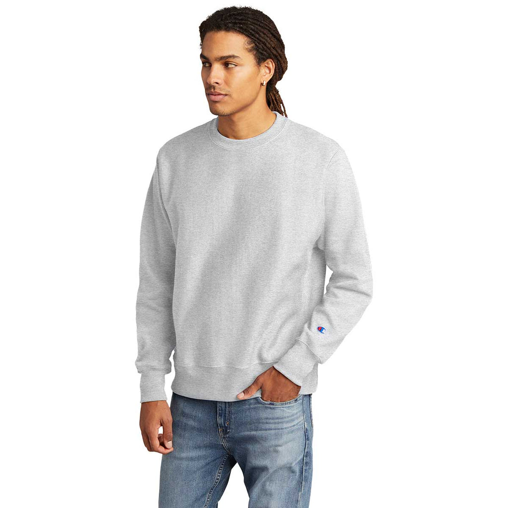 Champion Men's Ash Reverse Weave Crewneck Sweatshirt