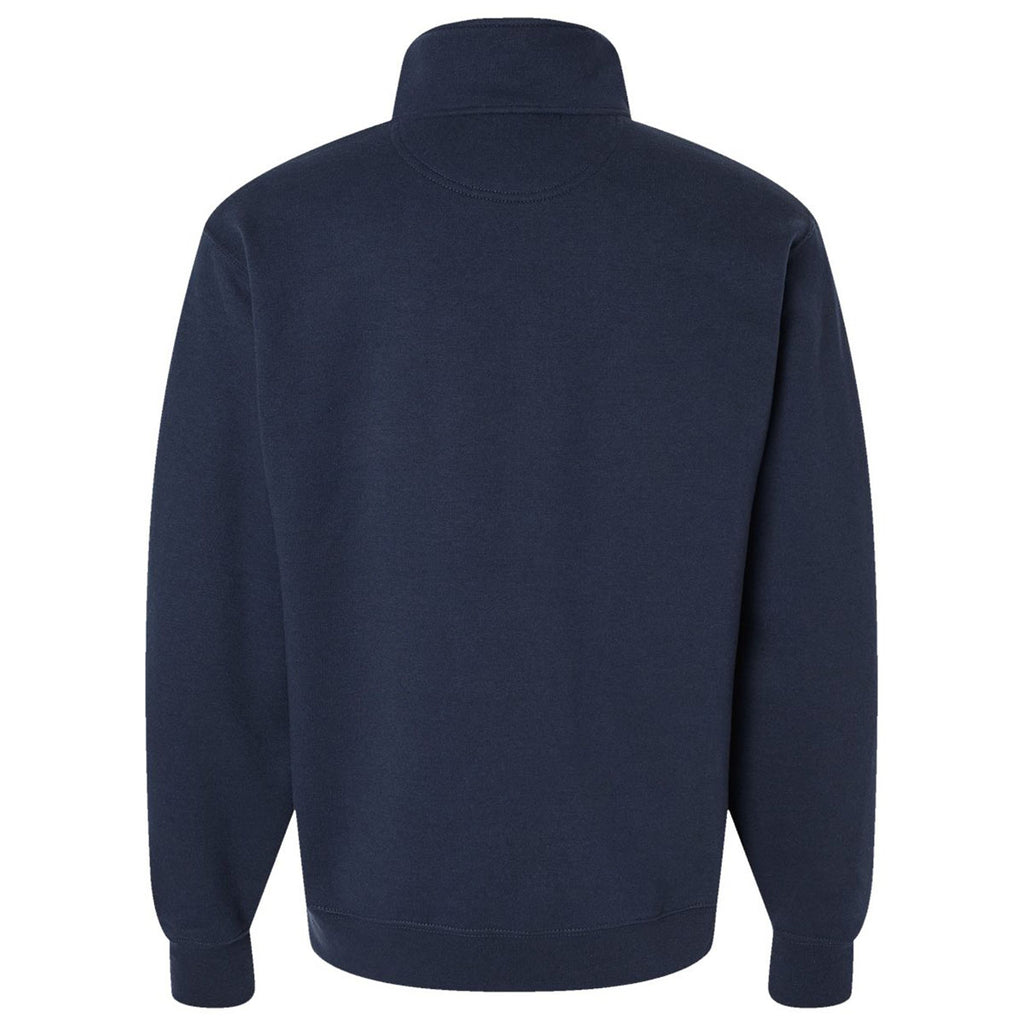 Champion Unisex Navy Powerblend Quarter-Zip Sweatshirt