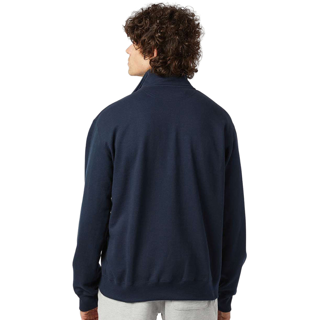 Champion Unisex Navy Powerblend Quarter-Zip Sweatshirt