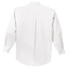 Port Authority Men's White/Light Stone Extended Size Long Sleeve Easy Care Shirt