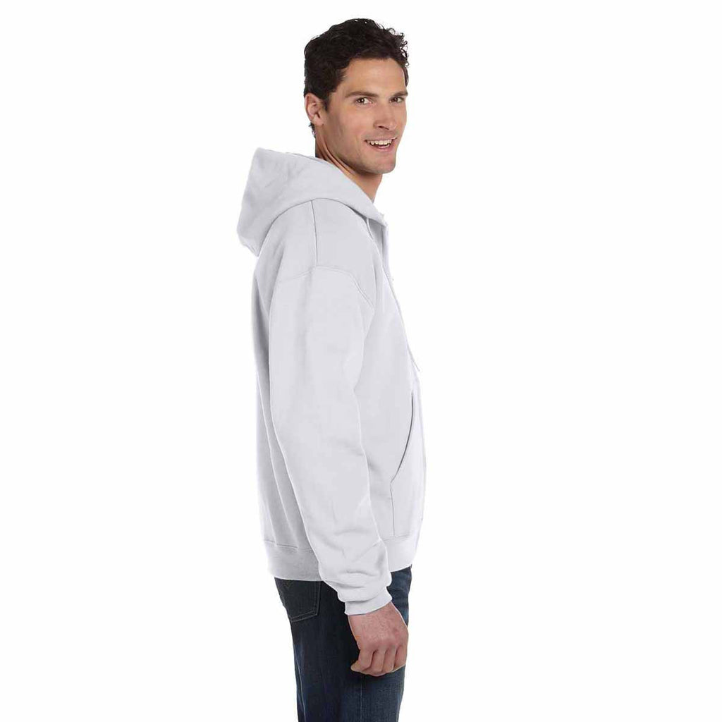 Champion Men's Silver Grey Eco 9-Ounce Full Zip Hood