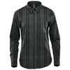 Stormtech Women's Carbon Plaid Muirfield Performance Long Sleeve Shirt