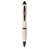 Bullet Beige Nash Wheat Straw Ballpoint Stylus Pen