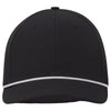 UNRL Black/White Mid-Pro Vented Rope Snapback