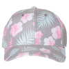Sportsman Grey/Pink Tropical Print Cap