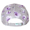 Sportsman Grey/Purple Tropical Print Cap