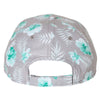 Sportsman Grey/Teal Tropical Print Cap