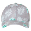 Sportsman Grey/Teal Tropical Print Cap