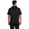 Sport-Tek Men's Black Sport-Wick Fleece Short Sleeve Pullover Hoodie