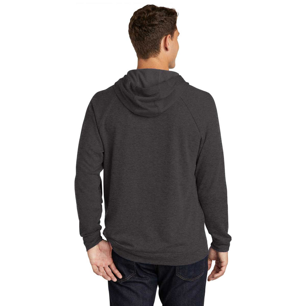 Sport-Tek Men's Heather Black Lightweight French Terry Pullover Hoodie