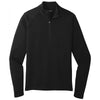 Sport-Tek Men's Black Lightweight French Terry Quarter Zip Pullover